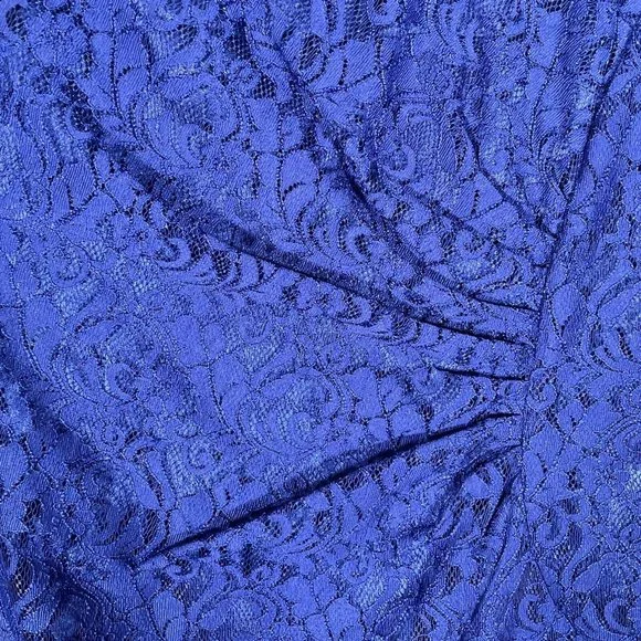 Tahari Womens Blue Square Neck Sheath Dress Size 8 Elegant Stylish - Picture 5 of 12